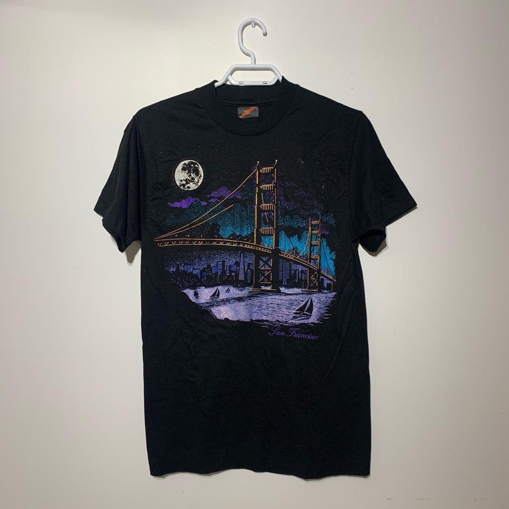 Vintage San Francisco Keehn Scenes Graphic Single Stitch - Small
